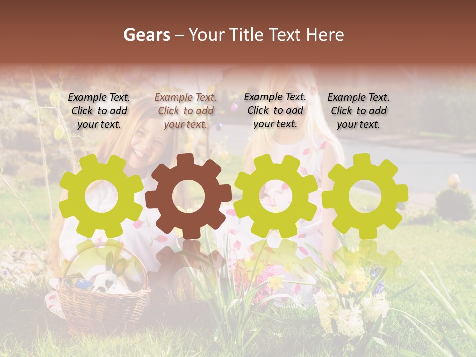 Basket Girls Child PowerPoint Template