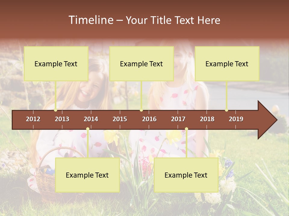 Basket Girls Child PowerPoint Template