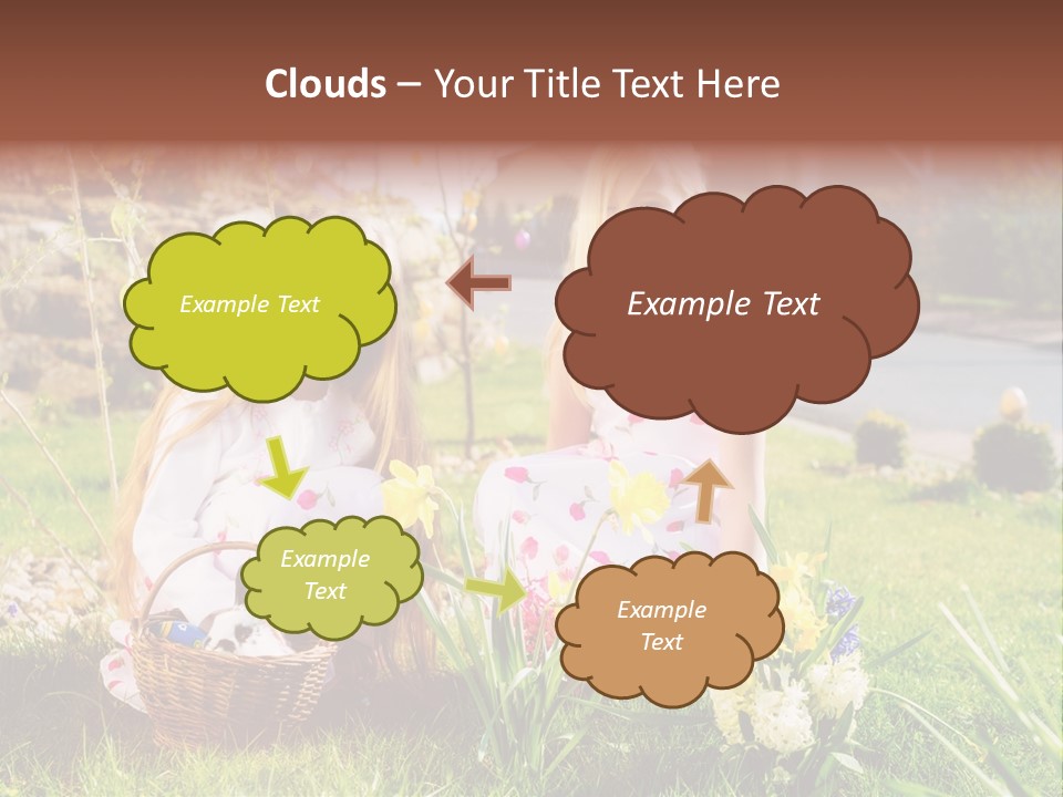 Basket Girls Child PowerPoint Template