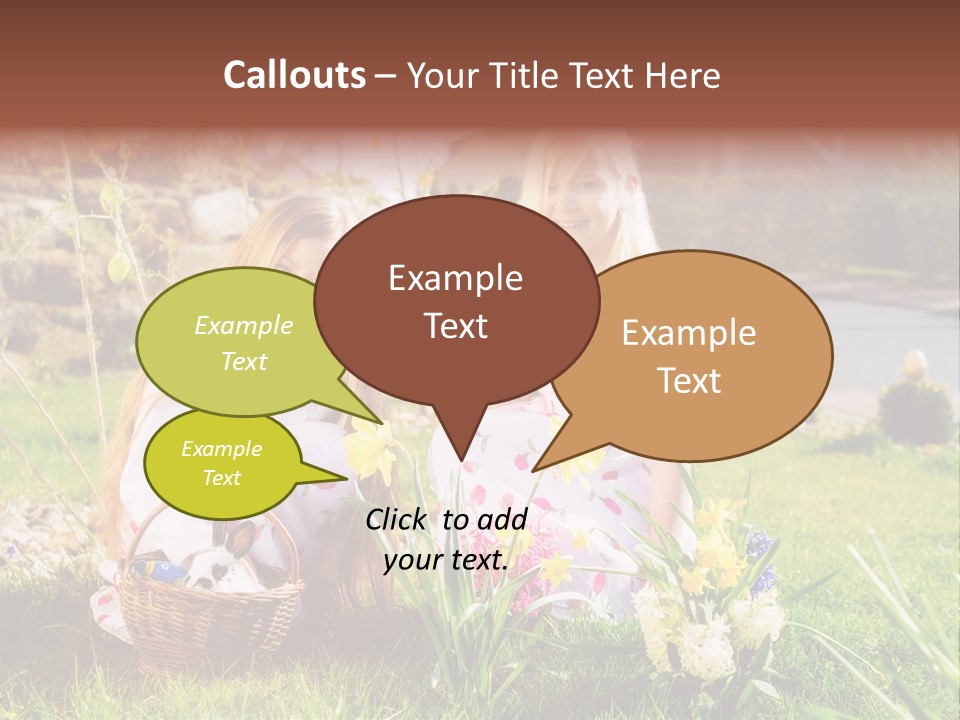 Basket Girls Child PowerPoint Template