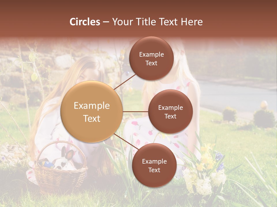 Basket Girls Child PowerPoint Template