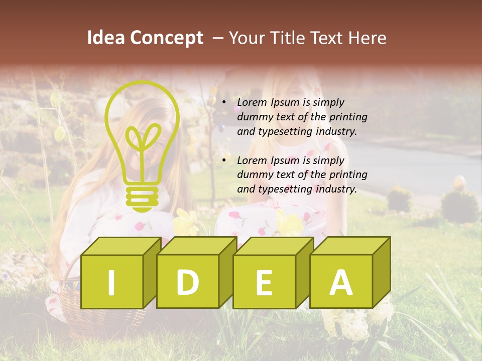 Basket Girls Child PowerPoint Template