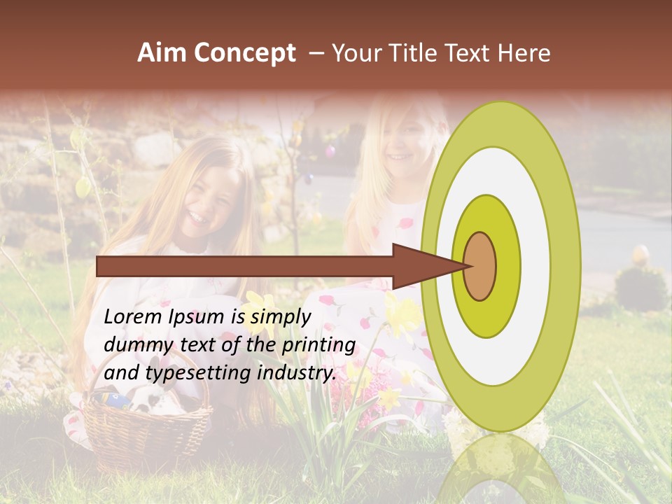 Basket Girls Child PowerPoint Template