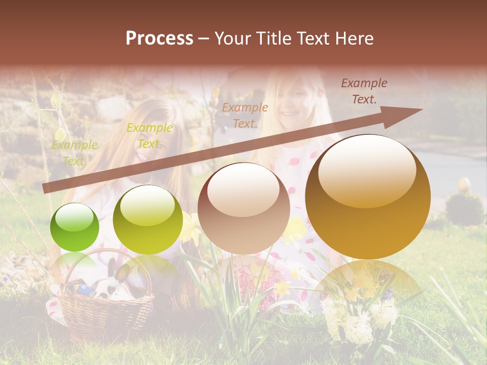 Basket Girls Child PowerPoint Template