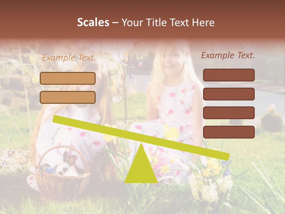 Basket Girls Child PowerPoint Template