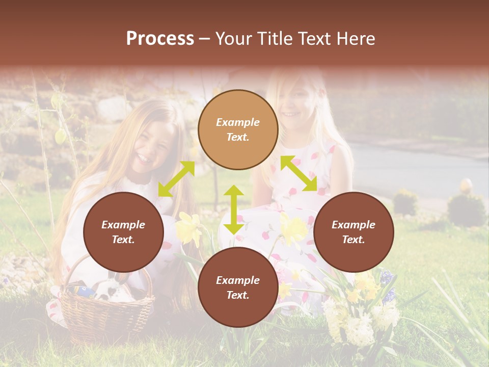 Basket Girls Child PowerPoint Template