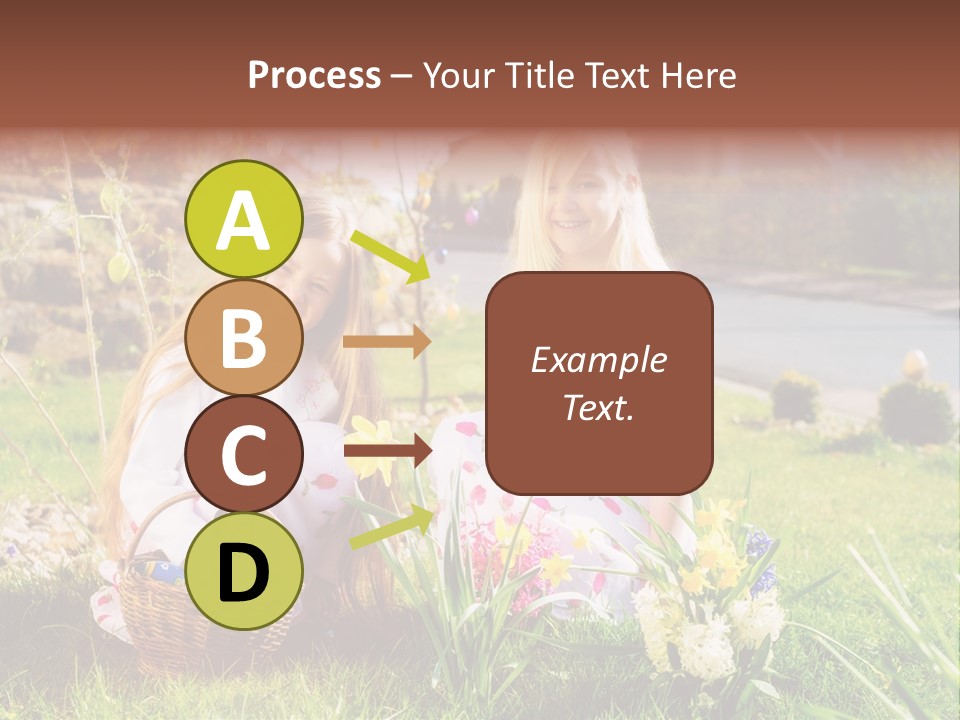 Basket Girls Child PowerPoint Template