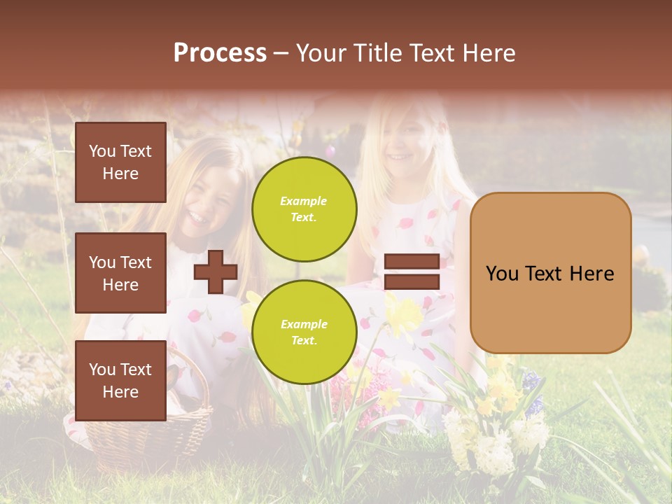 Basket Girls Child PowerPoint Template