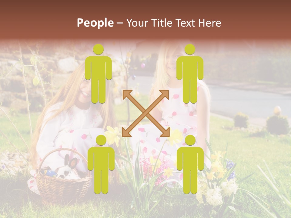 Basket Girls Child PowerPoint Template