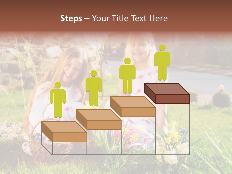 Basket Girls Child PowerPoint Template