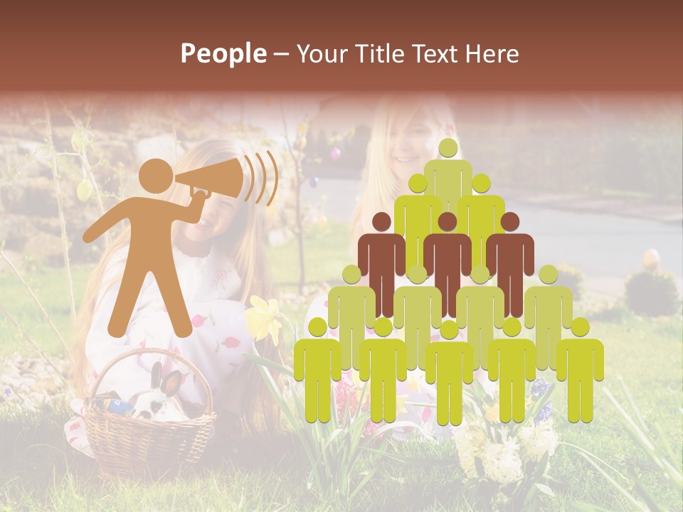 Basket Girls Child PowerPoint Template