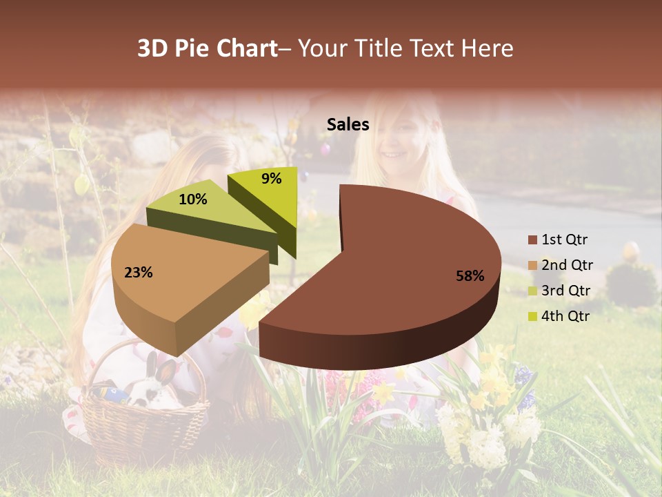 Basket Girls Child PowerPoint Template