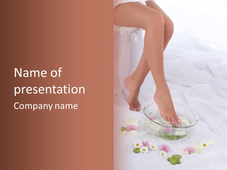 Leg Beauty Bowl PowerPoint Template