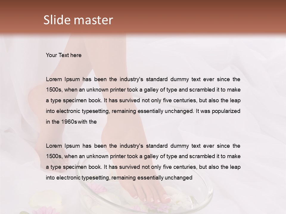 Leg Beauty Bowl PowerPoint Template