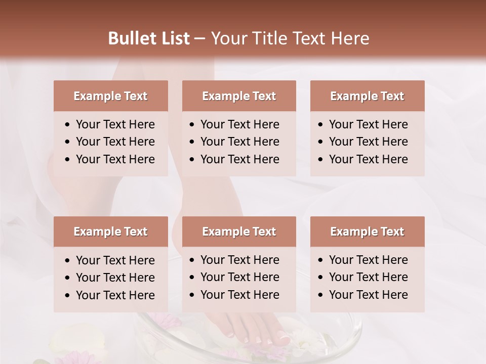 Leg Beauty Bowl PowerPoint Template