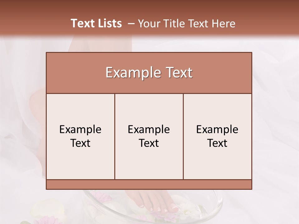 Leg Beauty Bowl PowerPoint Template