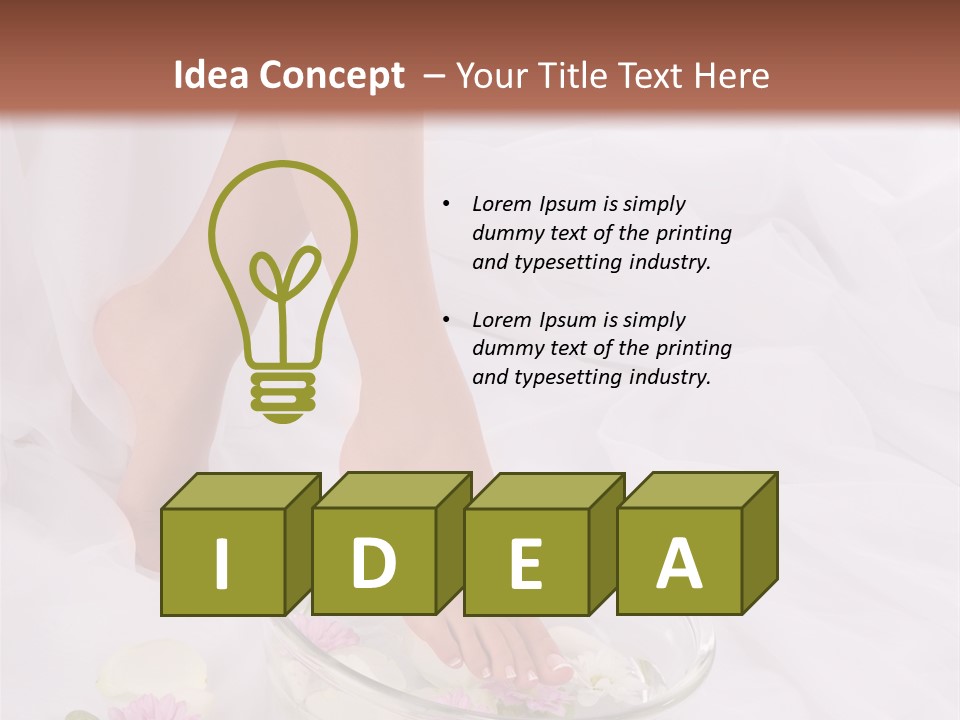 Leg Beauty Bowl PowerPoint Template