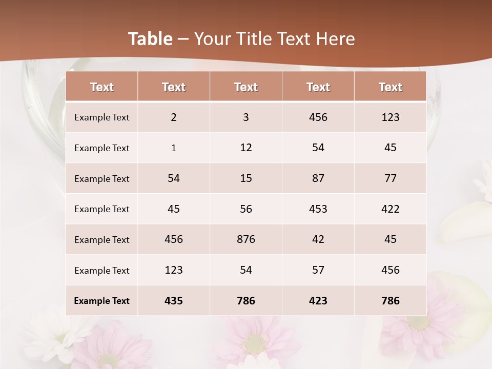 Vitality Healthy Purity PowerPoint Template