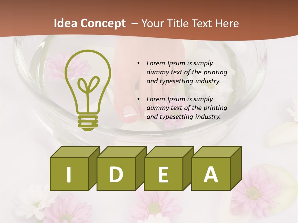 Vitality Healthy Purity PowerPoint Template