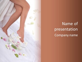 Relaxation Recovery Girl PowerPoint Template