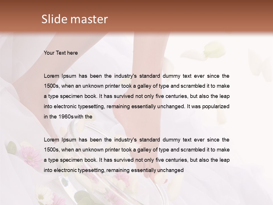 Relaxation Recovery Girl PowerPoint Template