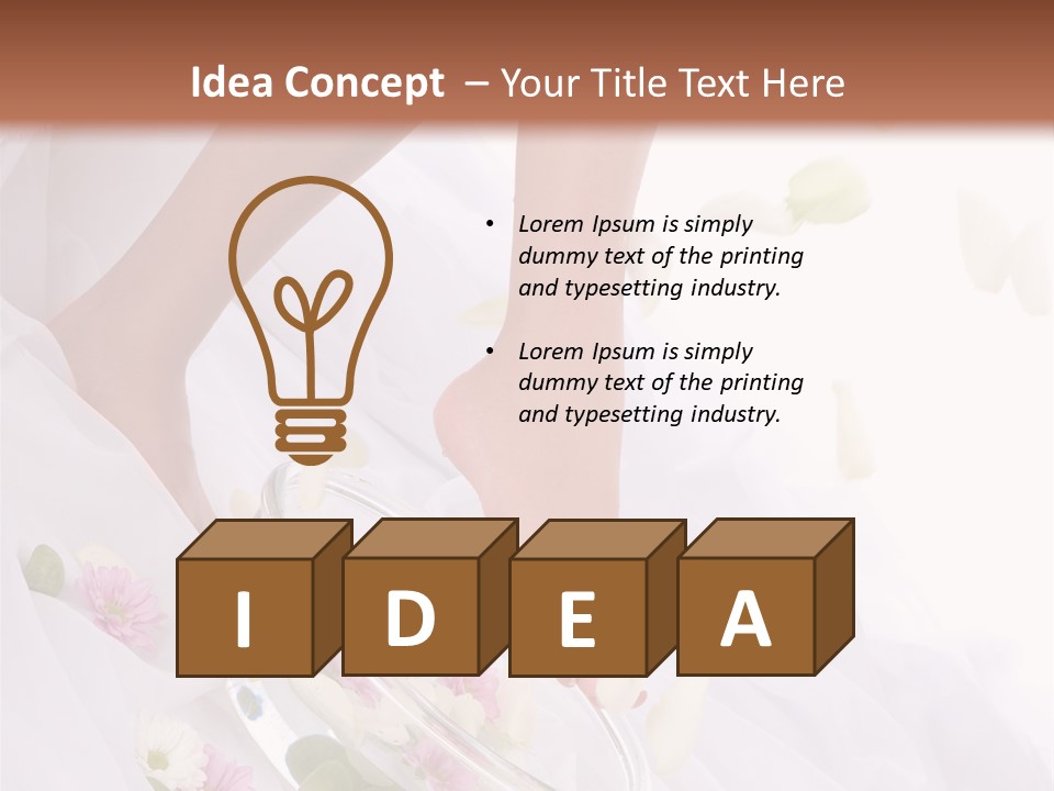 Relaxation Recovery Girl PowerPoint Template