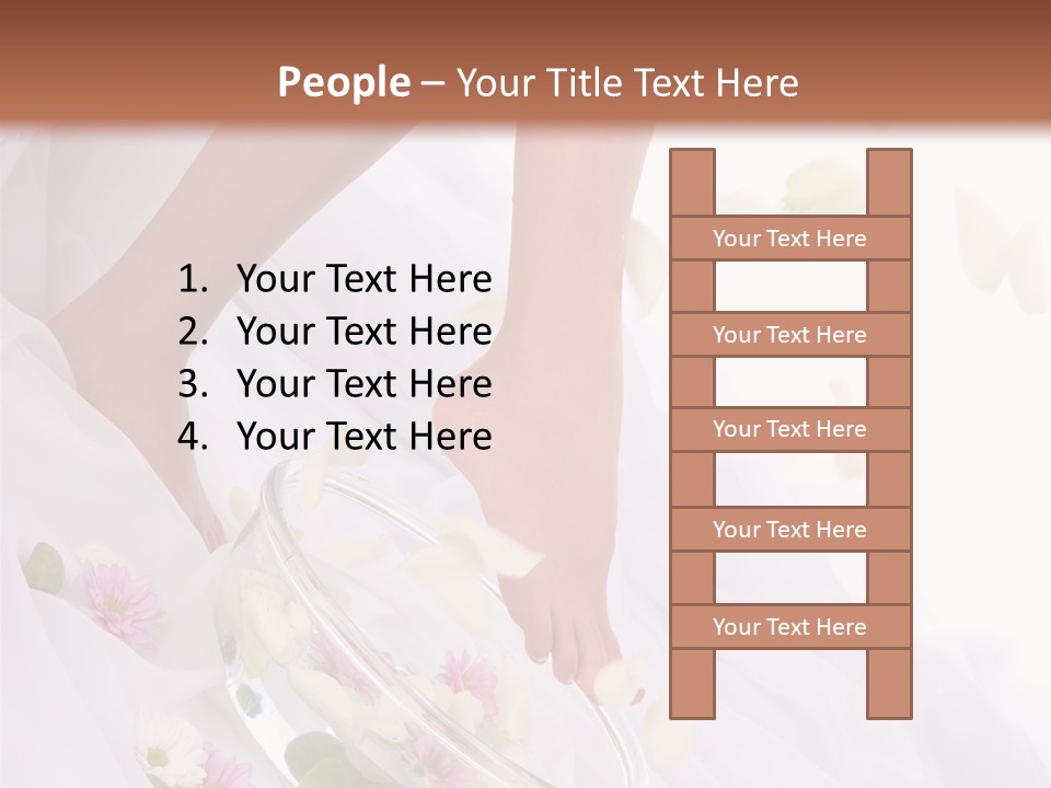 Relaxation Recovery Girl PowerPoint Template