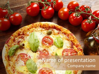 Abendessen Dinkel Gesund PowerPoint Template