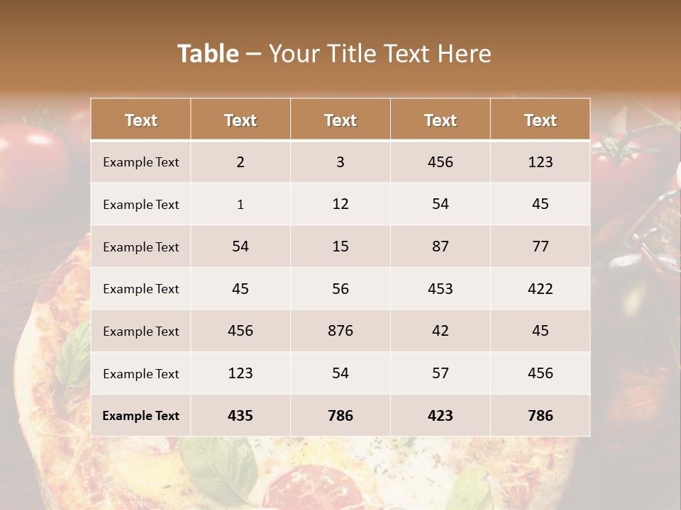 Abendessen Dinkel Gesund PowerPoint Template