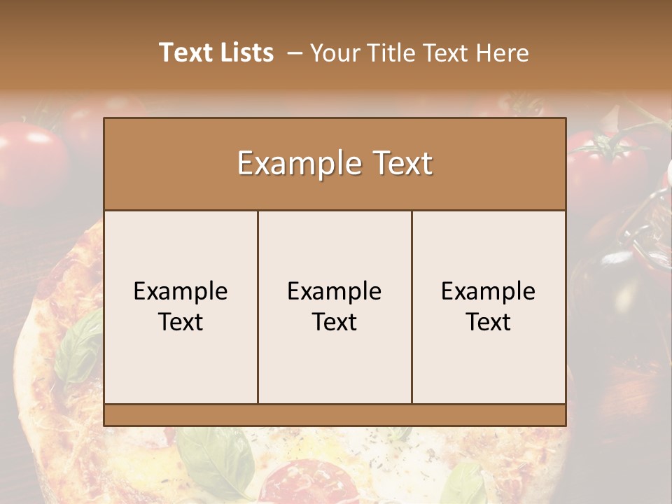Abendessen Dinkel Gesund PowerPoint Template