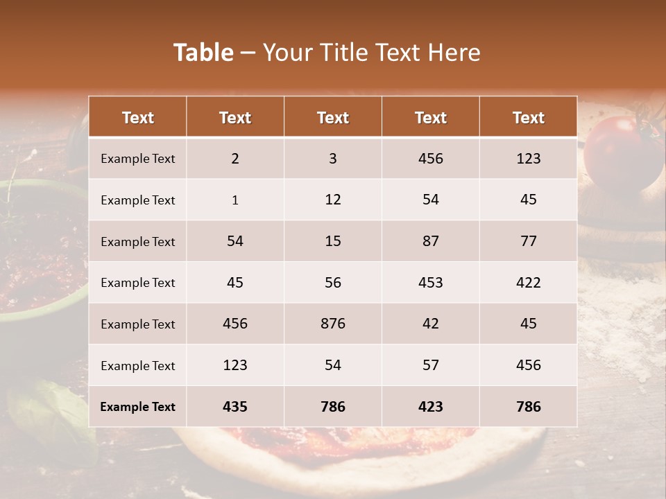 Belag Gesund Teigkugel PowerPoint Template