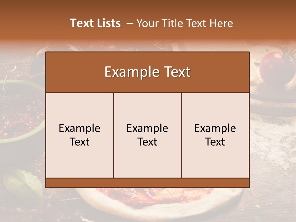 Belag Gesund Teigkugel PowerPoint Template