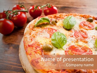 Oel Mahlzeit Fast Food PowerPoint Template