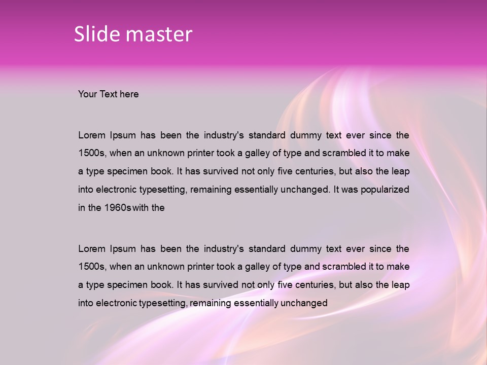 Dirty Color Ideas PowerPoint Template