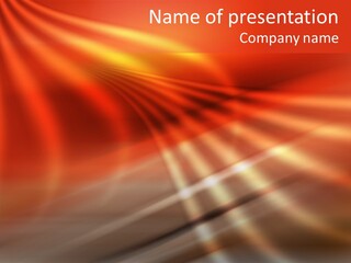 Art Abstraction Flow PowerPoint Template