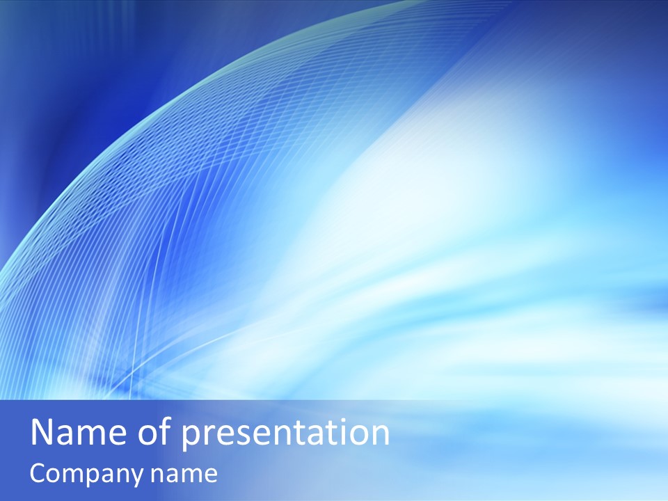 Wave Digitally Cold PowerPoint Template