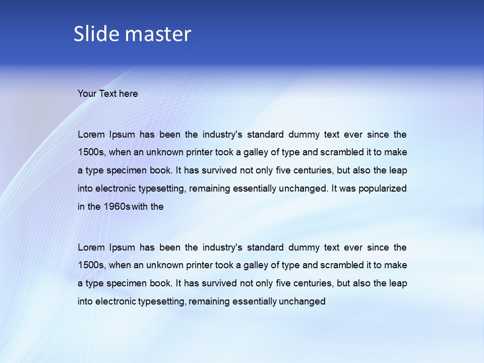 Wave Digitally Cold PowerPoint Template