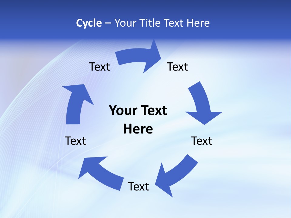 Wave Digitally Cold PowerPoint Template
