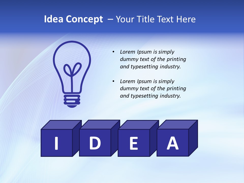 Wave Digitally Cold PowerPoint Template