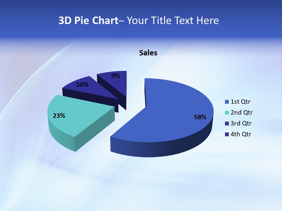 Wave Digitally Cold PowerPoint Template