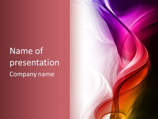 Digital Rose Frame PowerPoint Template