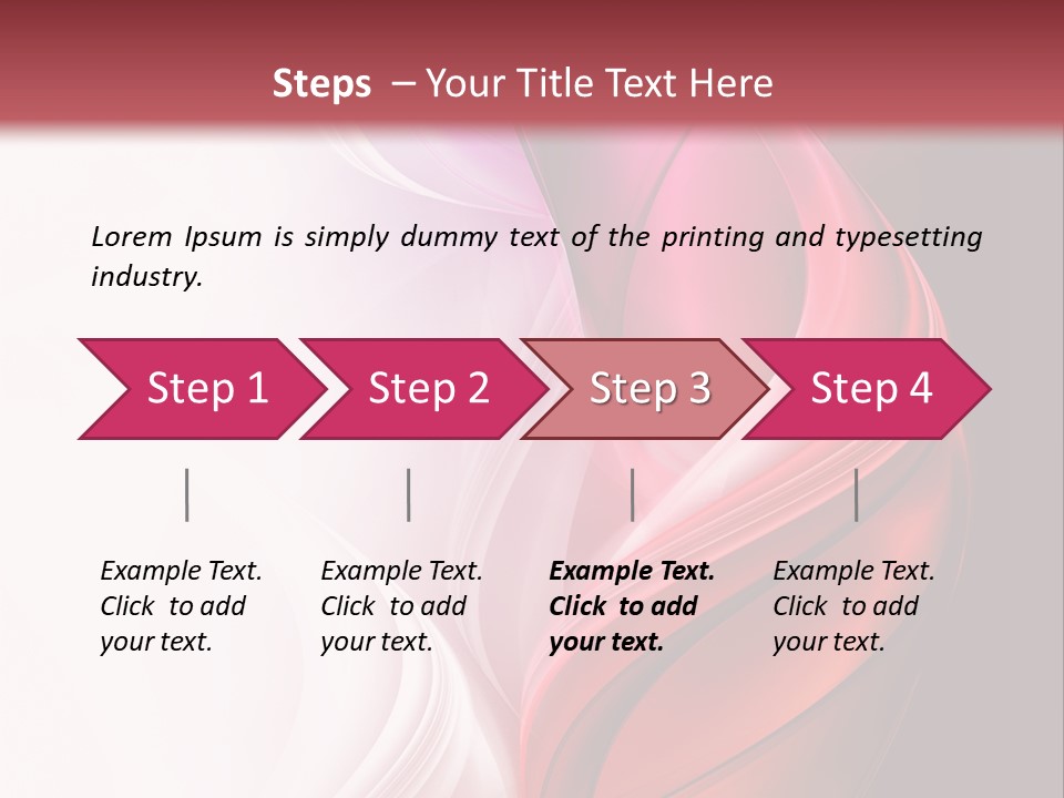 Digital Rose Frame PowerPoint Template