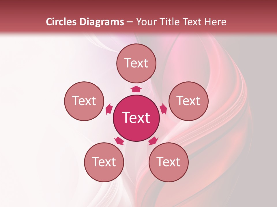 Digital Rose Frame PowerPoint Template