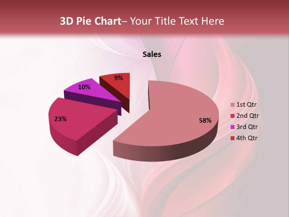 Digital Rose Frame PowerPoint Template