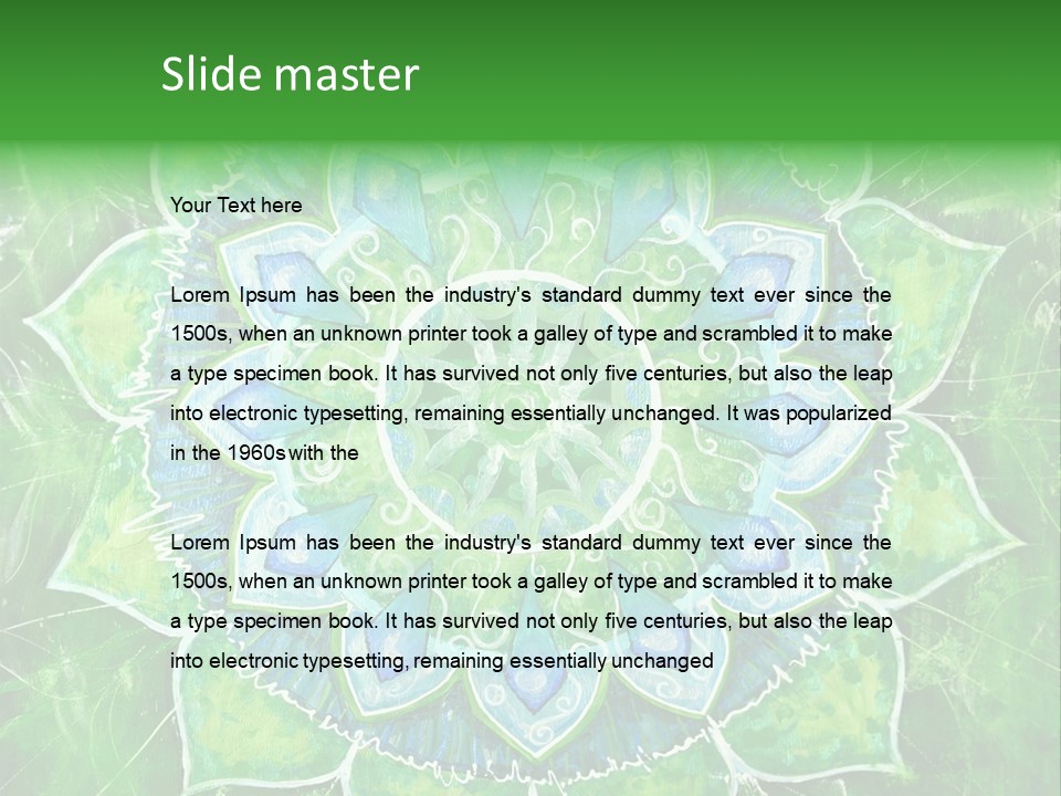 Abstract Decorative Pattern PowerPoint Template