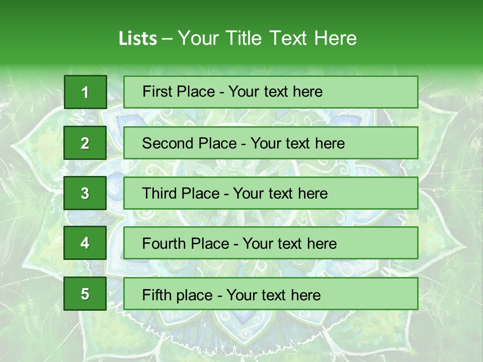 Abstract Decorative Pattern PowerPoint Template