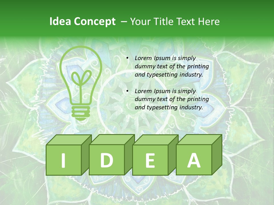 Abstract Decorative Pattern PowerPoint Template