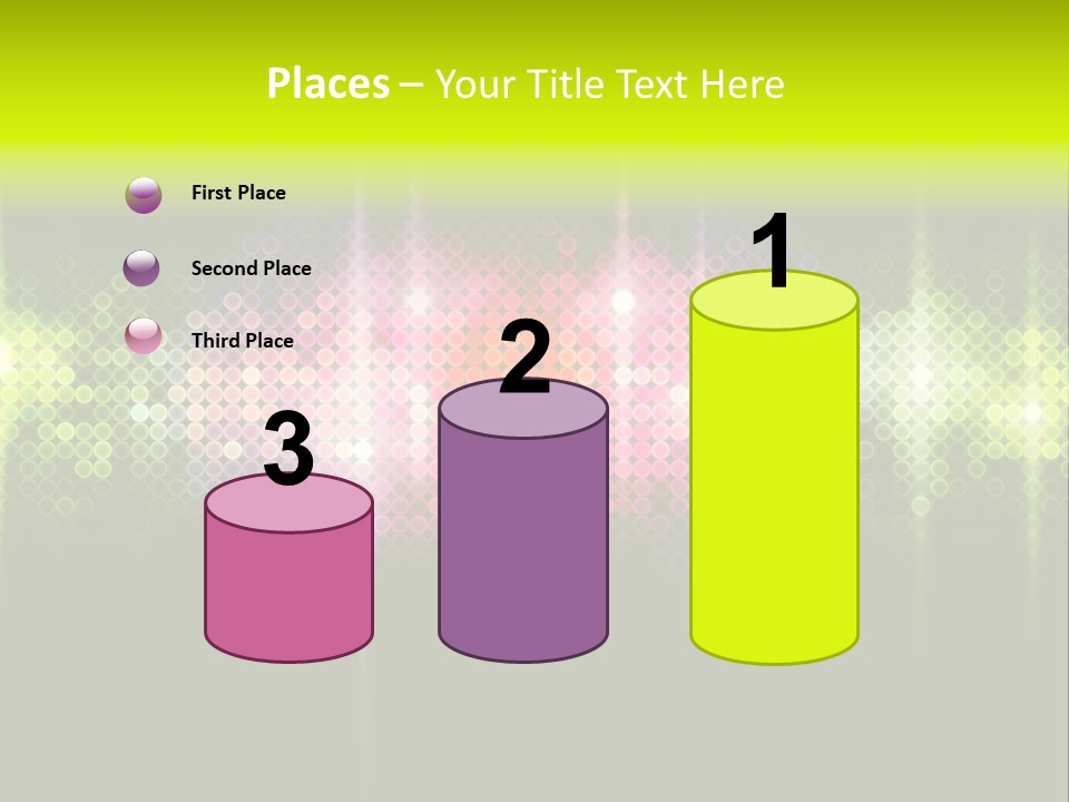 Licht Club Blau PowerPoint Template