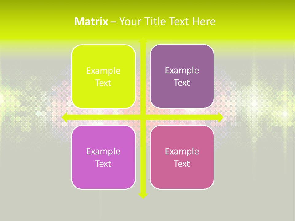 Licht Club Blau PowerPoint Template