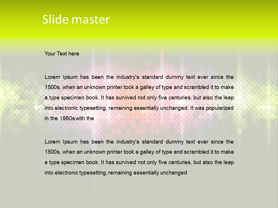 Licht Club Blau PowerPoint Template